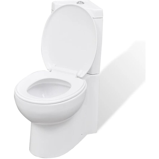 Wc Ceramic Toilet Bathroom Corner Toilet White - White