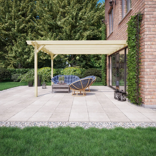 Haleyville 3.4m x 1.8m Manufactured Wood Pergola
