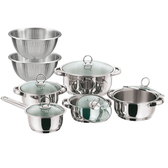 Symple Stuff Degroot 7 Pieces Stainless Steel Cookware Set