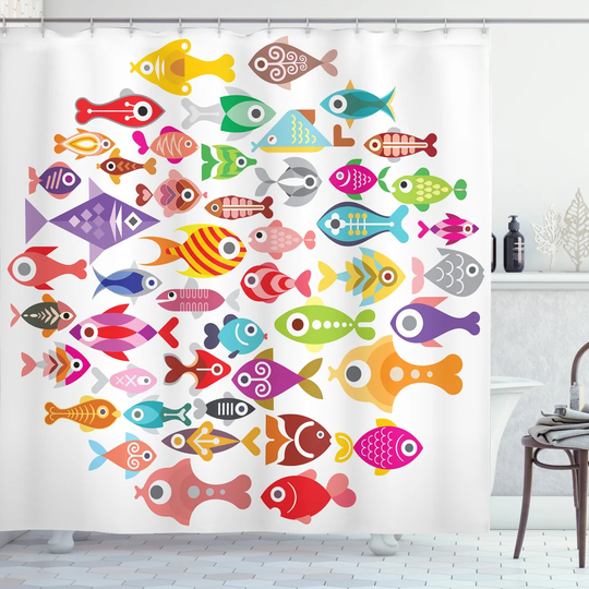 Baljeet Polyester Shower Curtain Set