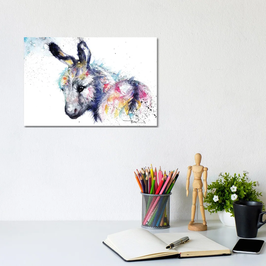 Donkey by BebesArts - Painting Print on Canvas