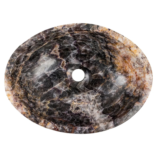 Amethyst Oval Fully Polished Sink