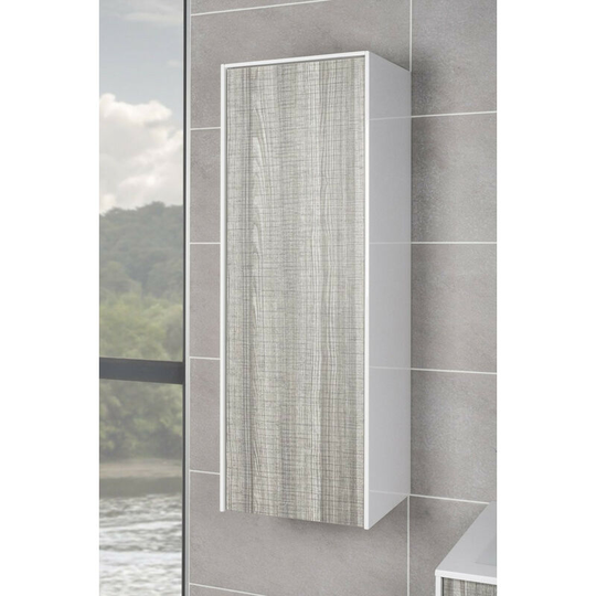 Ash Tall Cupboard Storage Unit Wall Hung Cabinet Bathroom Furniture 1000mm