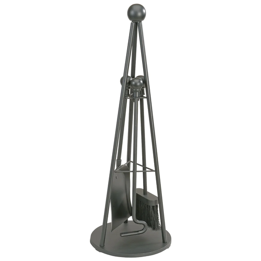 Teepee 4 Piece Steel Fireplace Tool Set