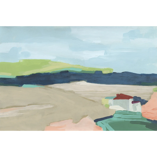 Colour Vista II by June Erica Vess - Wrapped Canvas Painting