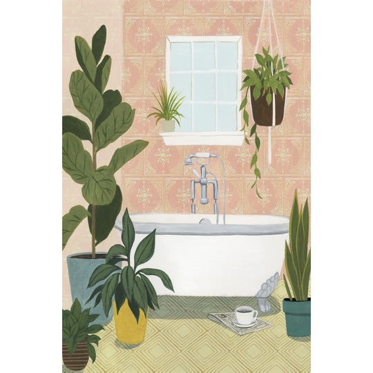 Bathtub Oasis II by Grace Popp - Wrapped Canvas Painting Print
