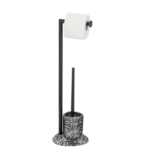 Terrazzo Free-Standing Toilet Brush and Holder