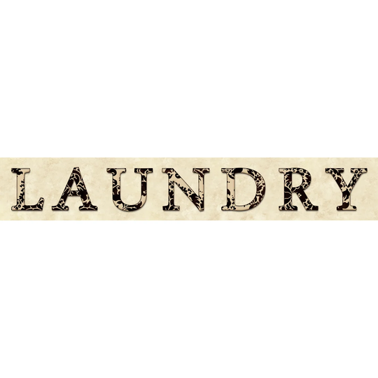 Laundry - Wrapped Canvas Textual Art Print