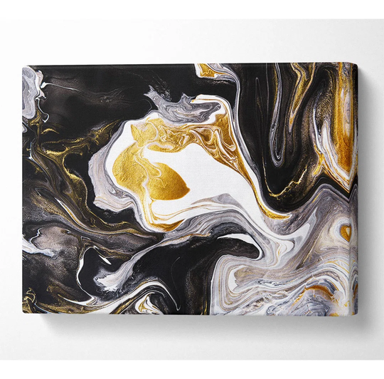 Liquid Coffee - Wrapped Canvas Graphic Art