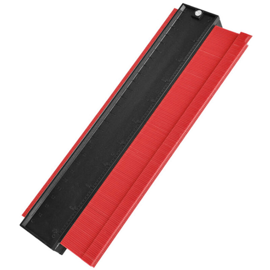 5/ 10 inch Irregular Profile Gauge for Woodworking Tracing Flooring,model:Red 10in - model:Red 10in
