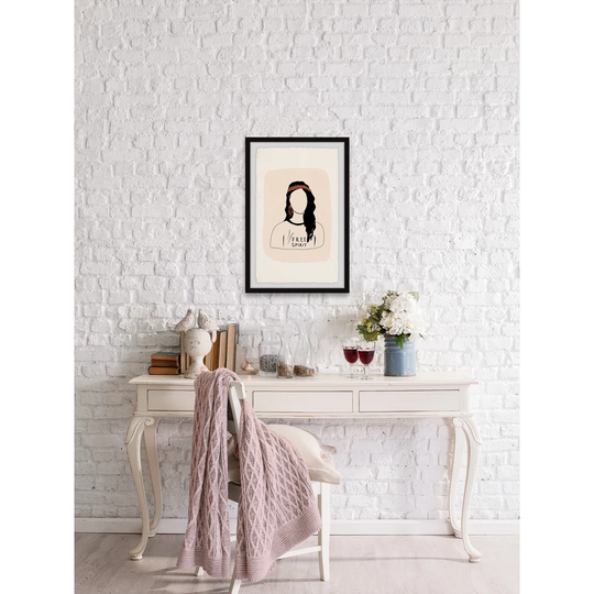 "Be Wild And Free" Framed Painting Print