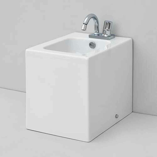 Tavo Back To Wall Bidet - 360mm Wide - 1 Tap Hole - White - 95.084 - White - Eastbrook