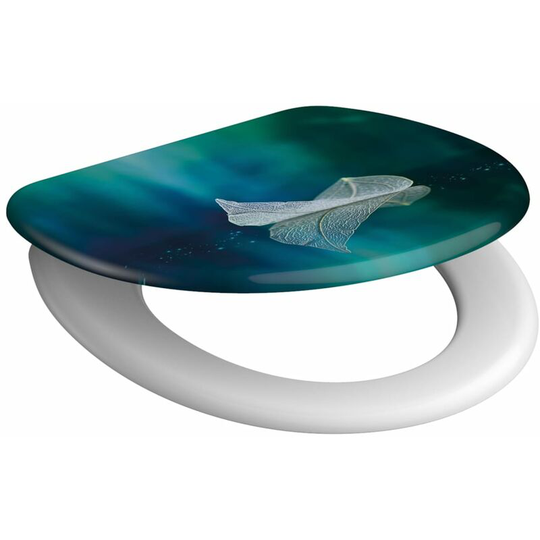 Toilet Seat with Soft-Close fallen leaf schütte - Multicolour