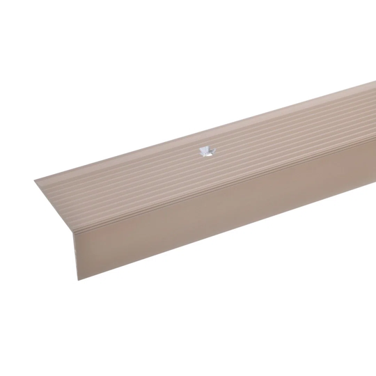 Abdiaziz Metal 2 cm Thick x 4 cm Wide x 100 cm Length Stair Nose in Silver