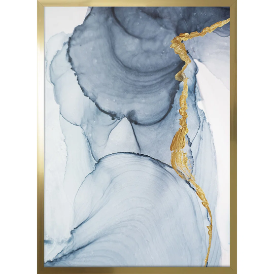 Abstract Blue II - Picture Frame Graphic Art