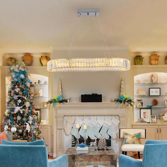 Coreopsis 1-Light Crystal LED Chandelier
