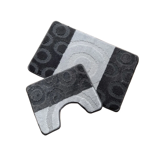 Adelfa 2 Piece Rectangle Bath Rug Set