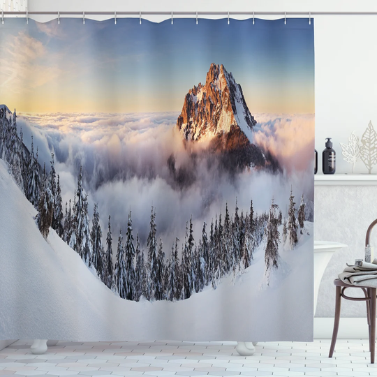 Betim 13 Piece Polyester Shower Curtain Set