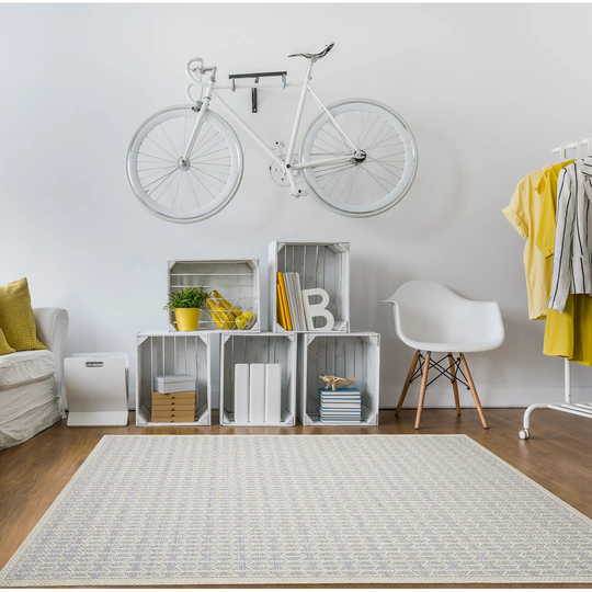 Flatweave Silver Rug