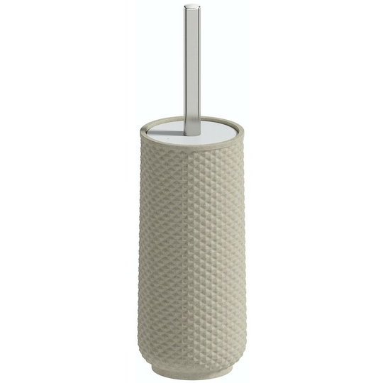 Accents Copacabana cream ceramic toilet brush holder - Cream