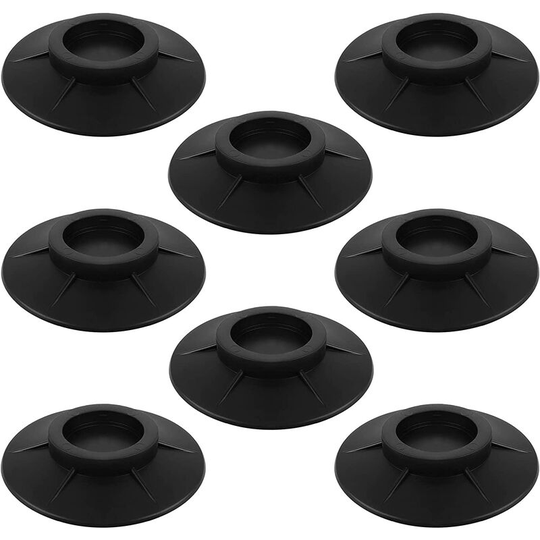 8 pcs Anti Vibrant Pads Washing Machine, Anti Vibrant Rubber Feet Damper Pads for Washing Machine Tumble Dryer(10.4CM, Black)