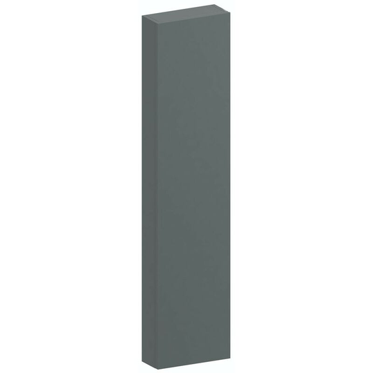 Slimline slate gloss wall hung cabinet 1250 x 300mm - Grey - Accents