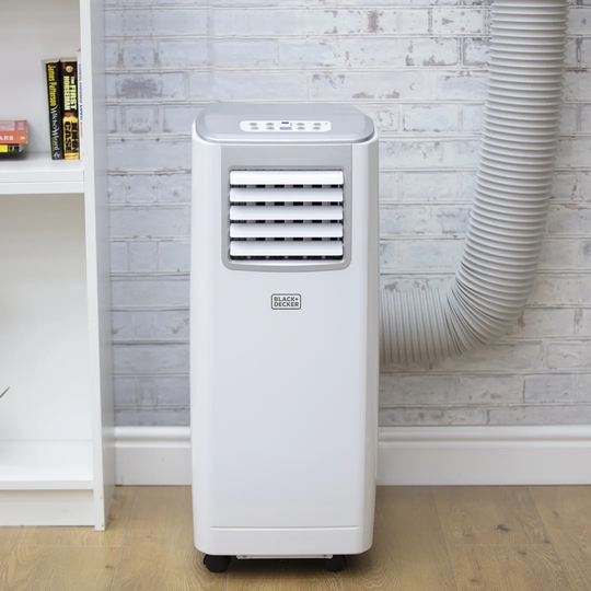 BLACK+DECKER BXAC40005GB 7000 BTU Portable 3-in-1 Air Conditioner, Dehumidifier, Cooling Fan, LED Display, 2 Fan Speed, 24 Hour Timer, Remote Control,