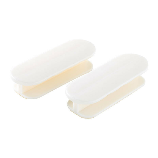 2pcs Simple Auxiliary Door and Window Creative Home Glued Door Handle (White)