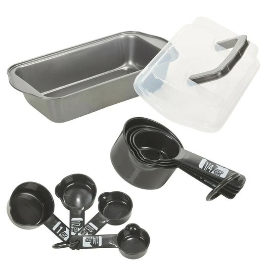 Symple Stuff Haya Bread Making Oven Tin 7-Piece Stainless Steel Measuring Spoon Set