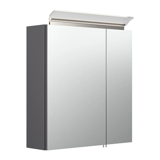 Auten 60 x 62cm Surface Mount Mirror Cabinet with Lighting