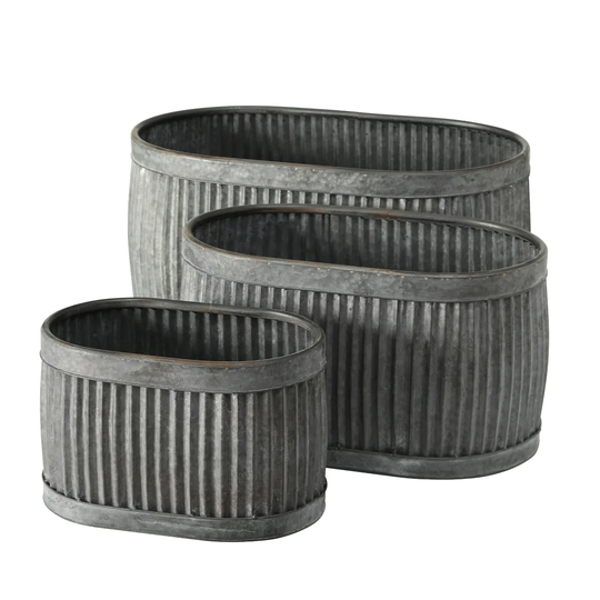 Brodsky 3 Piece Metal Cachepot Set