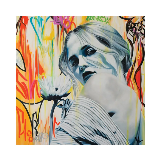 Je T'Aime, Un Peu, Beaucoup ... by Val Escoubet - Wrapped Canvas Painting