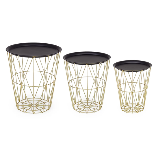 Gearld Atom 3 Piece Nest of Tables