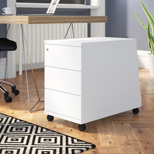 Derryberry 3-Drawer Mobile Lockable Filing Cabinet