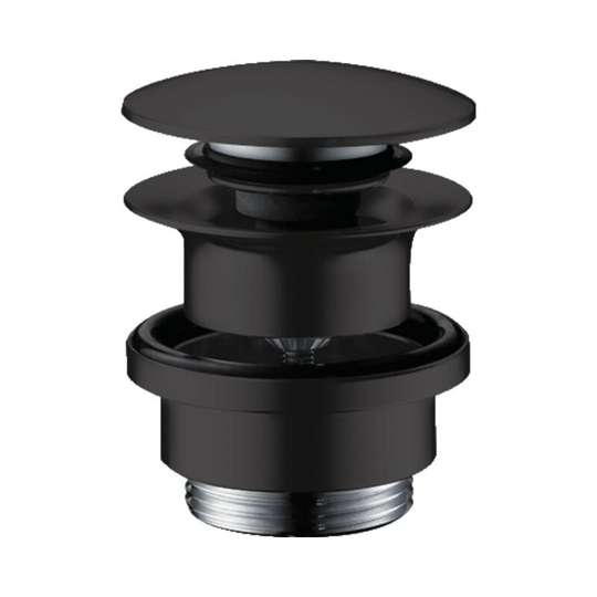 Hansgrohe - Waste set brass push-open for basin and bidet mixers matt black (50100670)