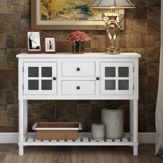 Soltis 105Cm Solid Wood Console Table