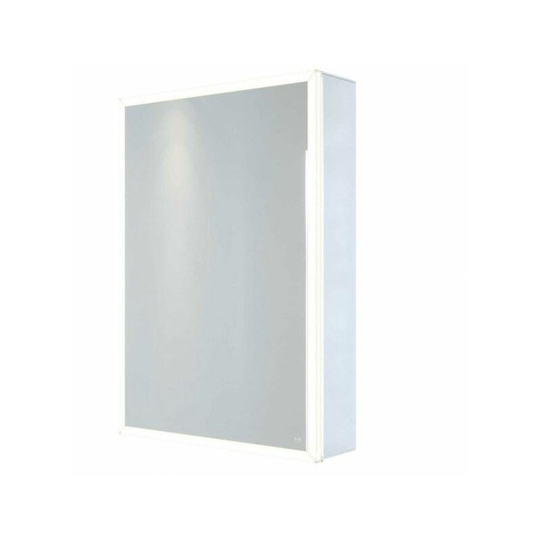 Pisces 1 Door Illuminated Mirrored Cabinet - 700mm x 500mm - Clear - RAK