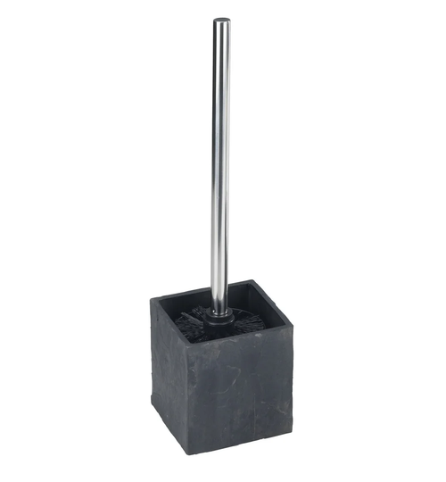 Slate Rock Free-Standing Toilet Brush and Holder