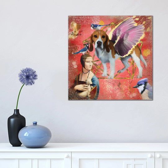 Beagle Angel Da Vinci by Nobility Dogs - Wrapped Canvas Art Prints
