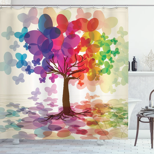 Barmore Polyester Shower Curtain Set