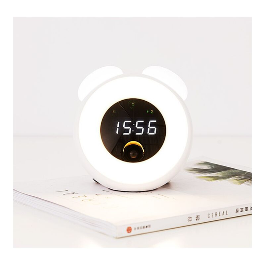 Little Alarm Clock Kids Room led Room Induction Small White Electronic Wake up