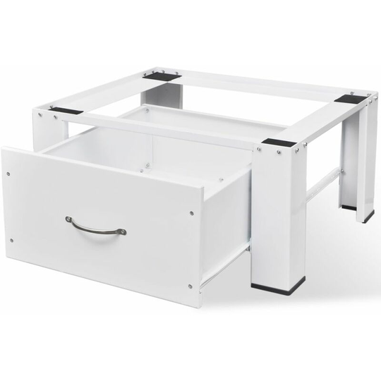 Washing Machine Pedestal with Drawer White VDTD30384 - Topdeal