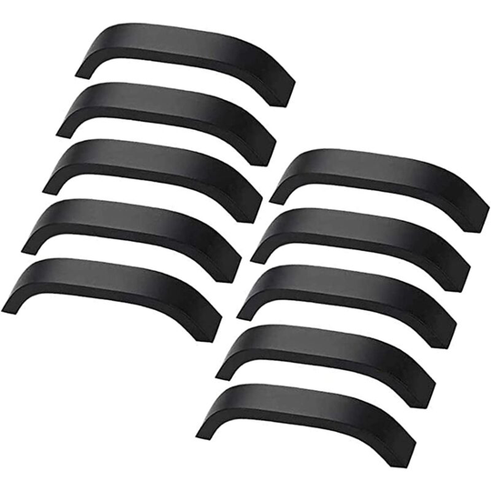 Perlerare - 10PCS Black Cabinet Handles - Black Kitchen Cabinet Handles 128mm Kitchen Cupboard Cabinet Handles