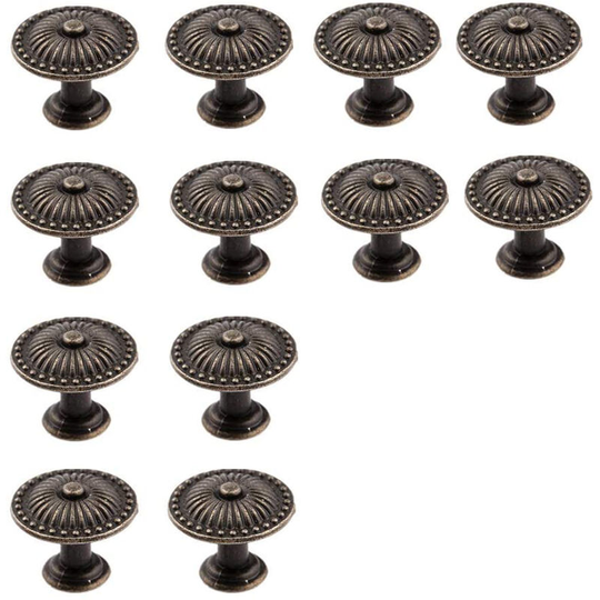 12pcs cabinet knobs bronze dresser handle vintage drawer knob furniture knob cabinet door knobs with screws cabinet handles knob for cabinet drawer