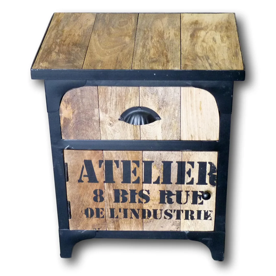 Dougherty Side Table with Storage