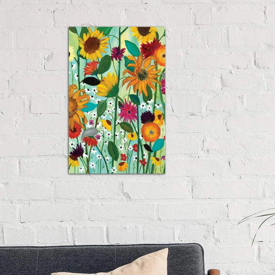 'Sunflower House' Painting on Wrapped Canvas