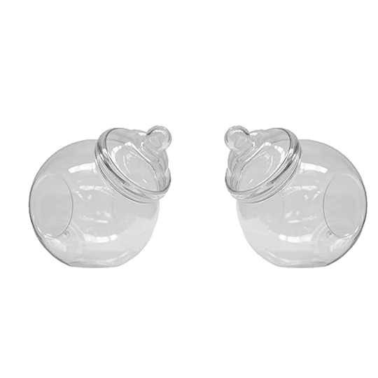 Large Spherical Plastic 3200ml Storage Jar
