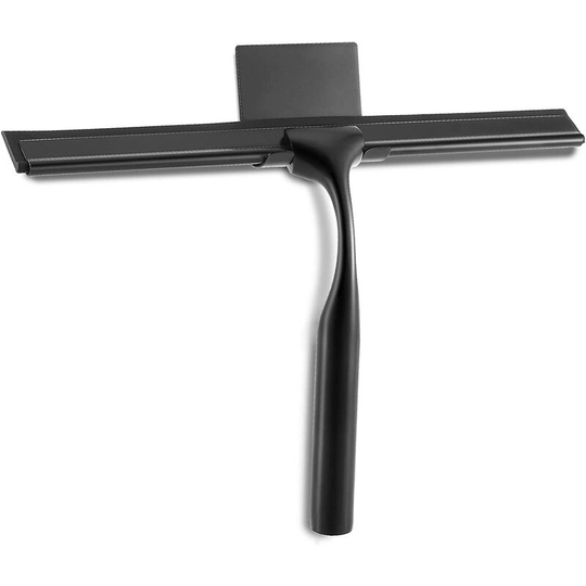 Glass Shower Squeegee Stainless Steel Squeegee Cleaning Silicone Squeegee with Wall Hook for Bathroom, Mirror, Tile