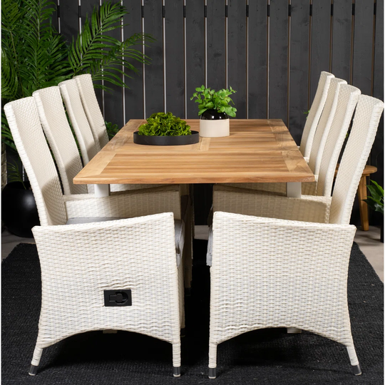 Navya 8 Seater Dining Set with Cushions