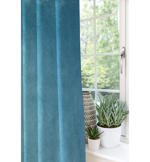 Symple Stuff Matt Velvet Curtains 2 Panels | Spice Orange Red Luxury Soft Made To Order Curtains & Drapes | Cotton Pencil Pleat Blackout Lined Width 1